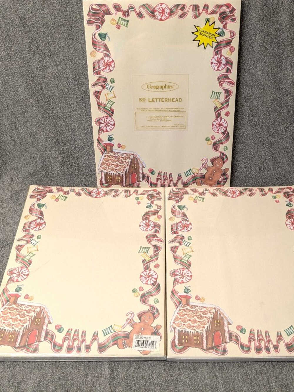 New!  3 Packs of Gingerbread House & Candy Printable Paper